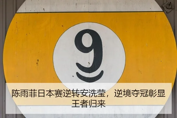陈雨菲日本赛逆转安洗莹，逆境夺冠彰显王者归来